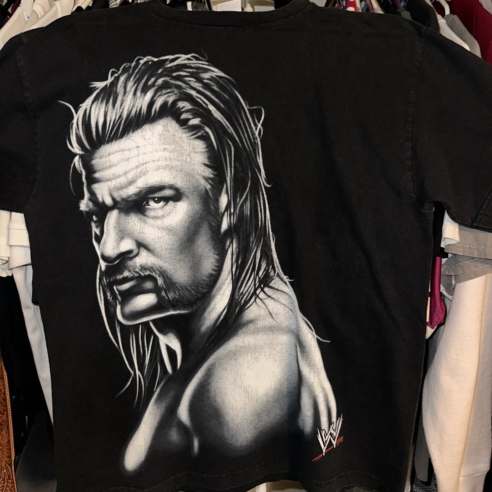 WWE Triple H Vintage AOP T shirt sz: M